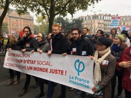 Manifestation du 16 novembre à Lille aux côtés d'Adrien Quatennens, député du Nord