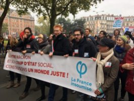 Manifestation du 16 novembre à Lille aux côtés d'Adrien Quatennens, député du Nord