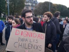 Manifestation de soutien au peuple Chilien